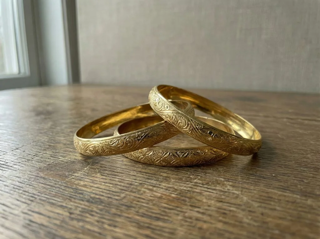 Goldener Armschmuck